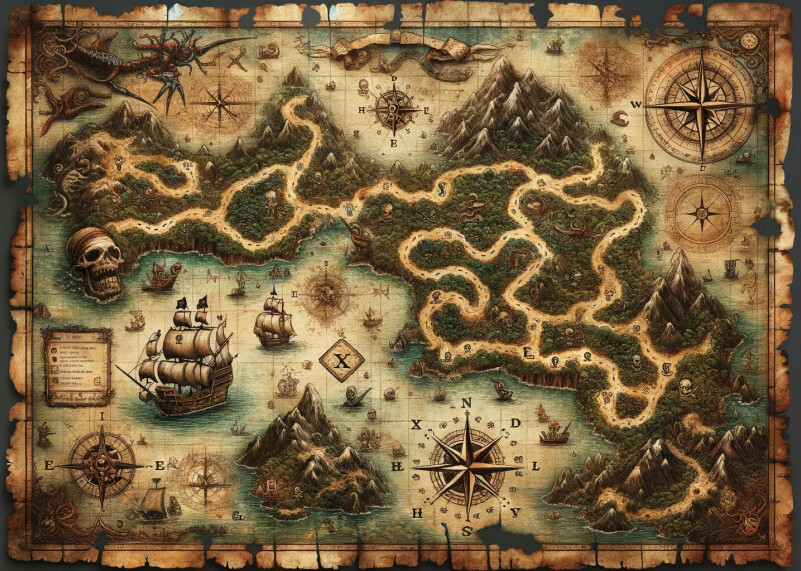 Pirate Treasure Map